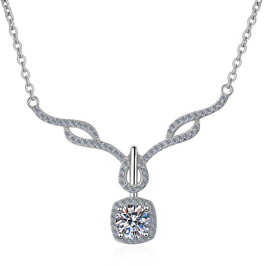 925 Sterling Silver Luxury Moissanite Necklace