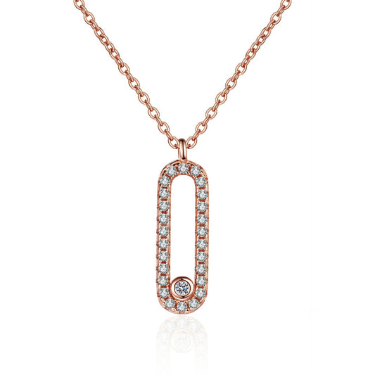 925 Sterling Silver Fashion Moissanite Necklace